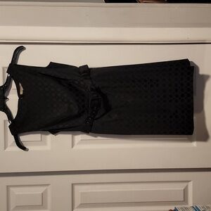 Banana republic black belted dress